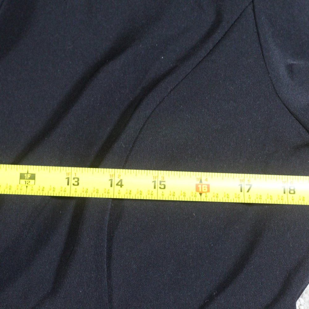 Dress Barn Size 12 Black with Yellow Piping Blazer - Picture 2 of 4